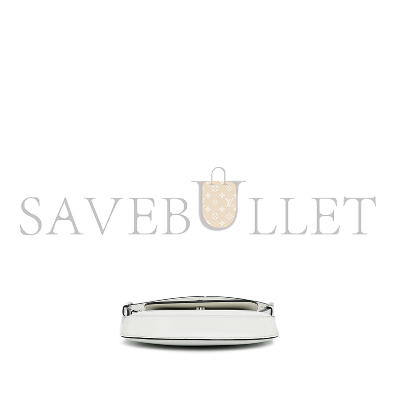 PRADA WHITE PRADA MINI SPAZZOLATO CLEO CROSSBODY BAG 1BH188 (17*14.5*3cm) 